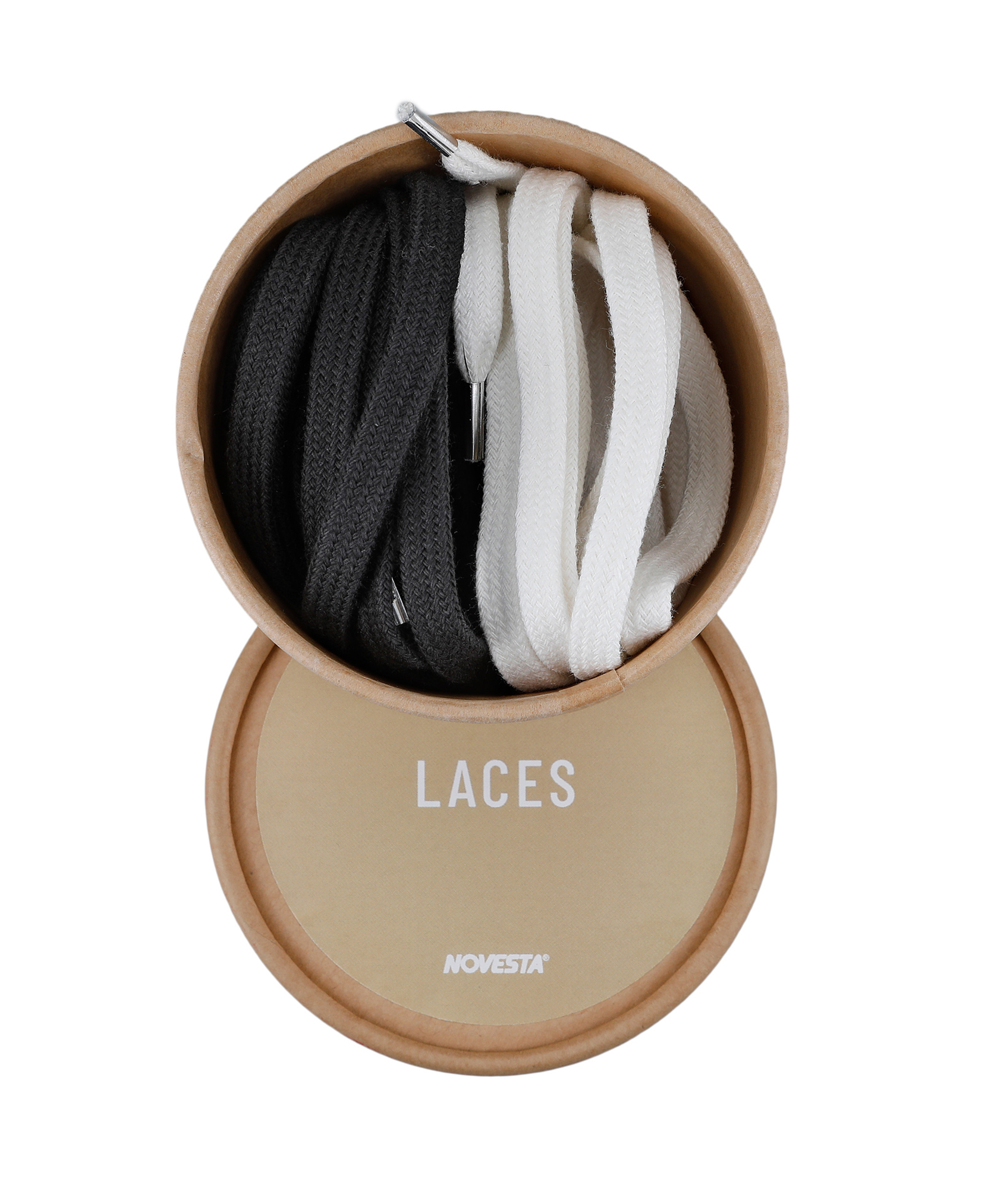 Obrázek COTTON LACES 10 WHITE/60 BLACK